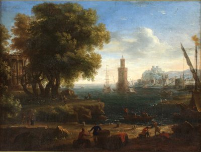 Landscape of a Port by Claude Lorrain